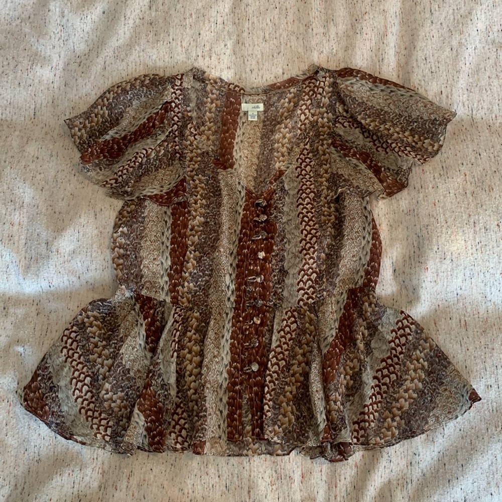 Chiffon printed top